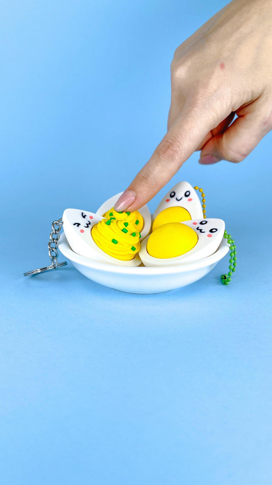 Clicker Egg keychain
