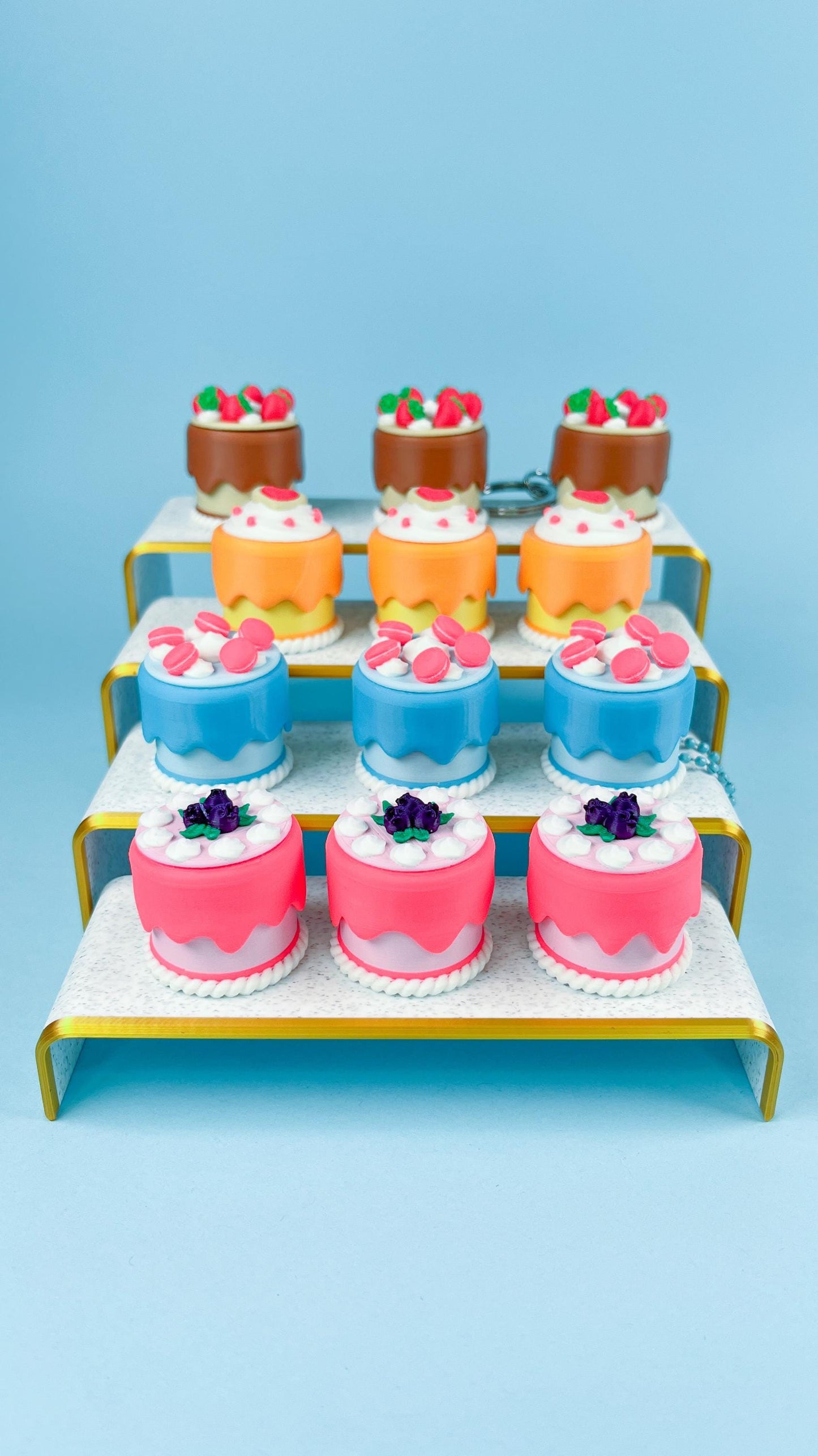 Clicker Cake Keychain