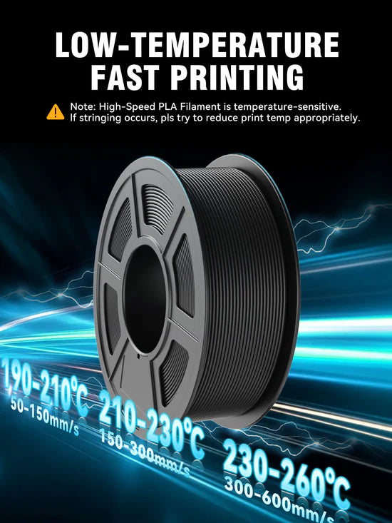 HS_PLA(High Speed PLA) 3D Printer Filament 1KG, Black