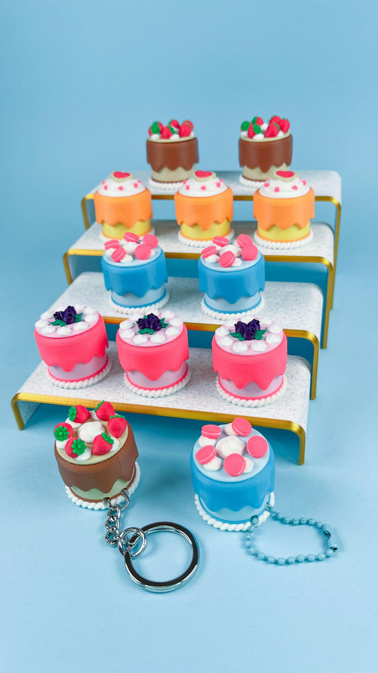 Clicker Cake Keychain