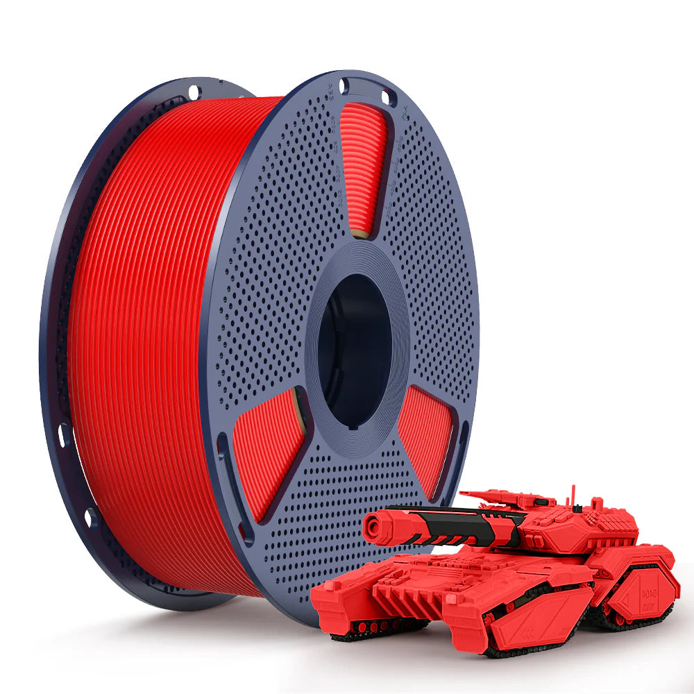 Basic PLA 3D Printer Filament 1KG, Red