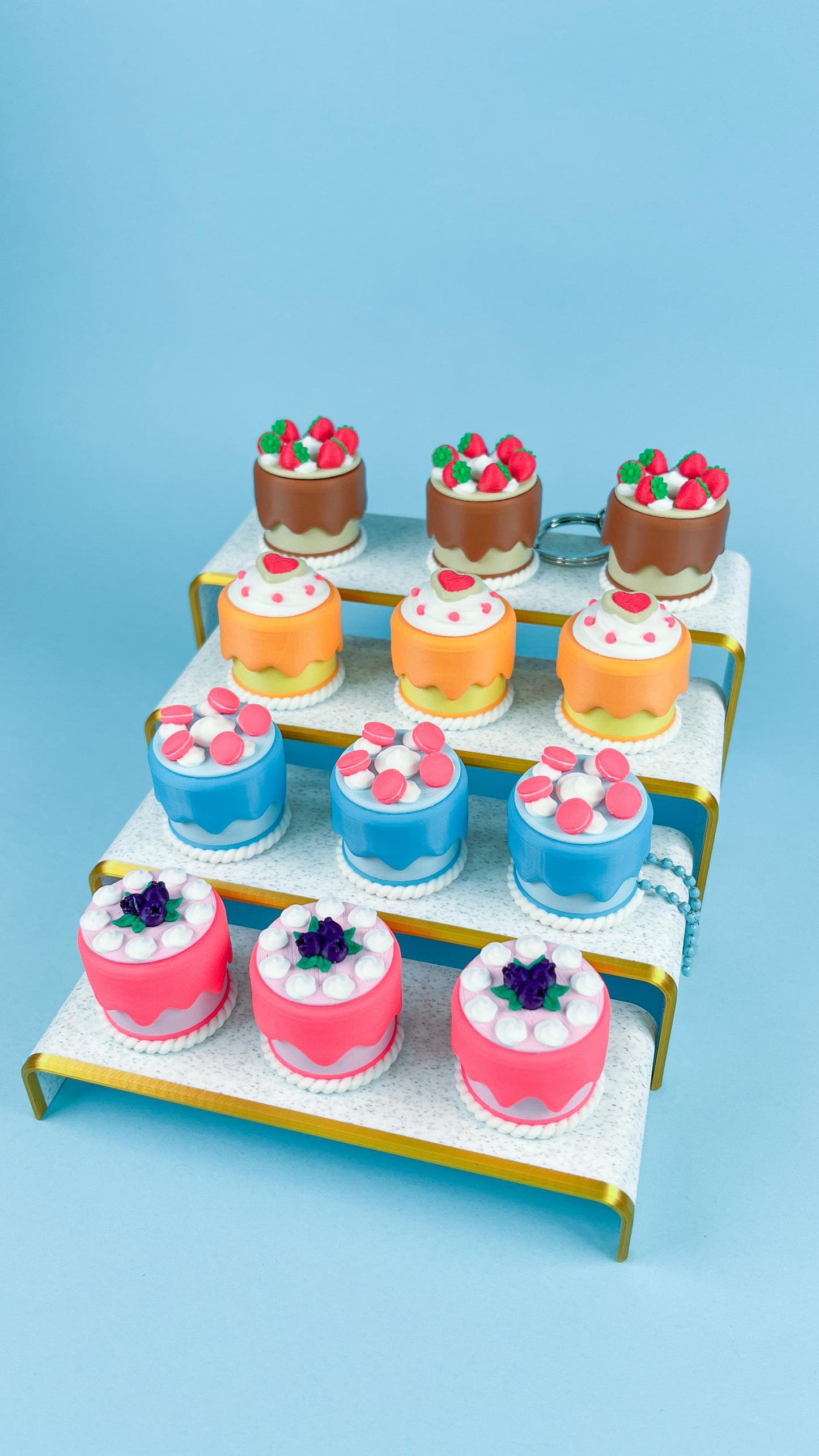 Clicker Cake Keychain