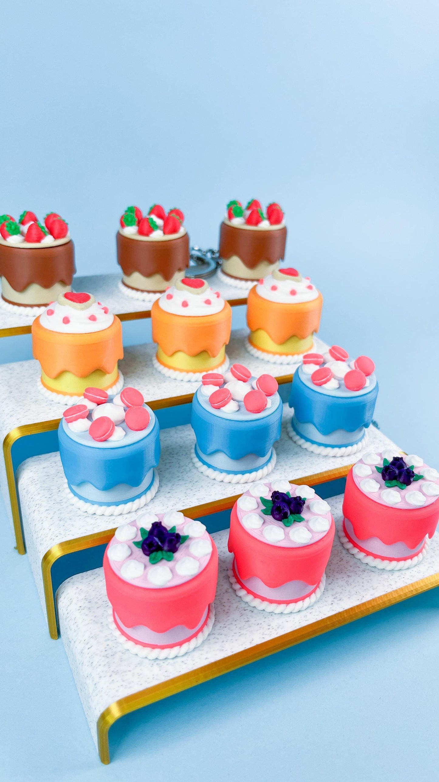 Clicker Cake Keychain