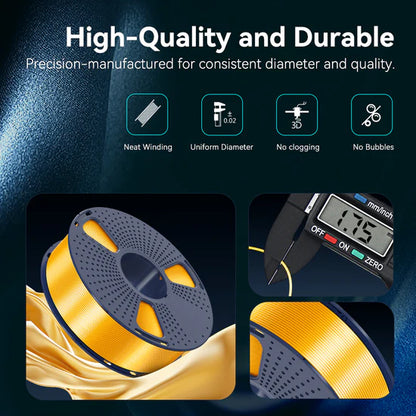 SILK 3D Printer Filament 1KG, Brass