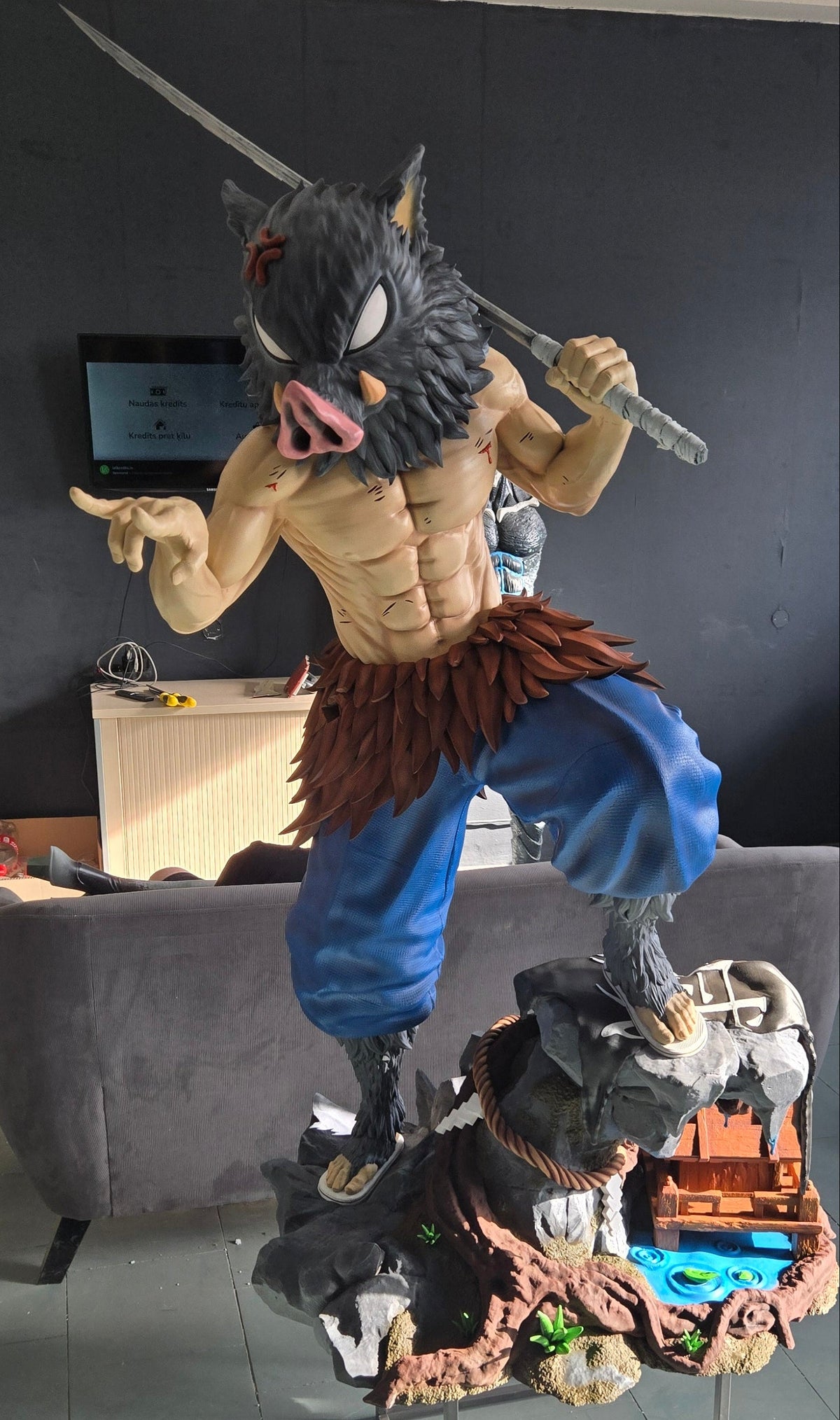 Life Size Inosuke Hashibira from Demon Slayer