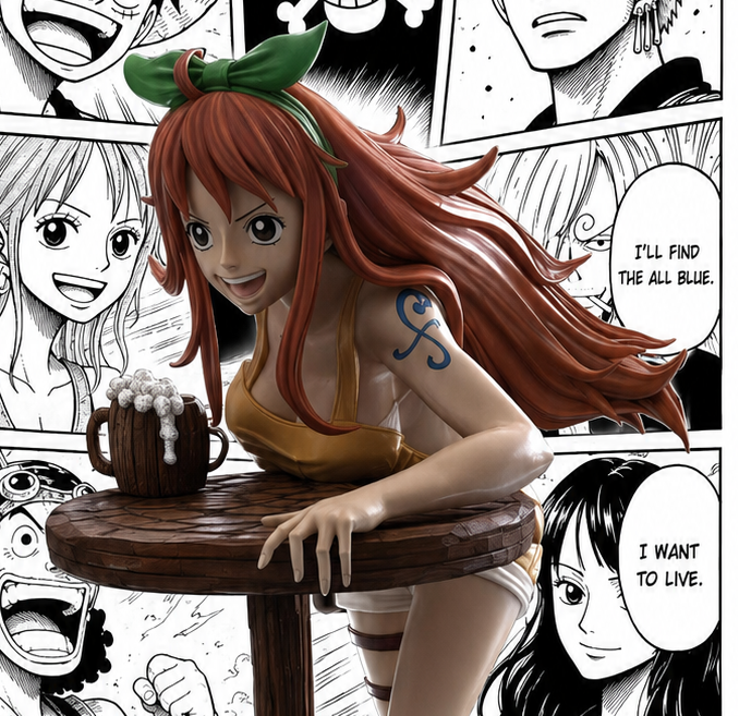 Life Size Nami statue from One Piece