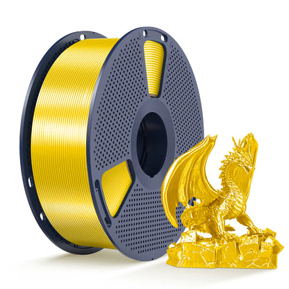 SILK 3D Printer Filament 1KG, Yellow