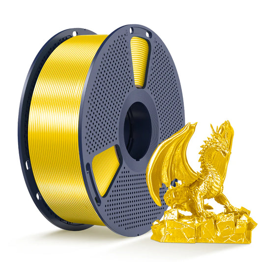 SILK 3D Printer Filament 1KG, Yellow